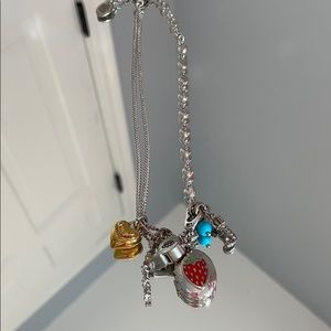 Juicy Couture locket and charm necklace